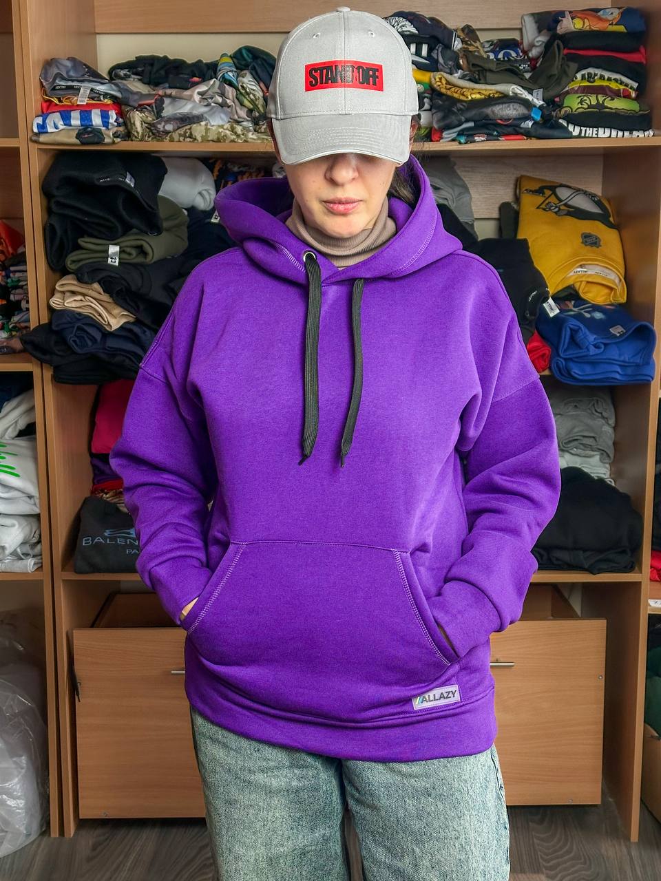 Худи Фиолетовая "ALLAZY" реальное фото